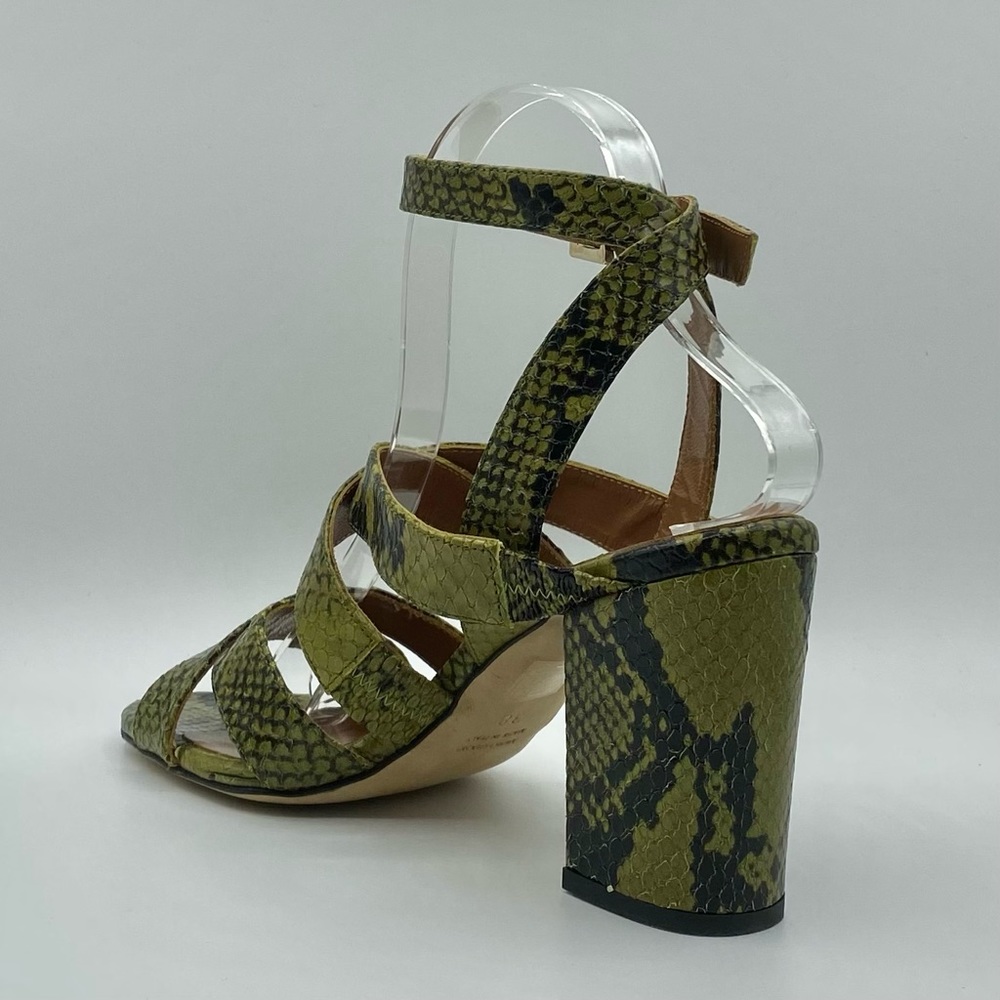 Paris Texas Python Ankle Sandal Khaki Size 8 NWOT - Picture 2 of 10